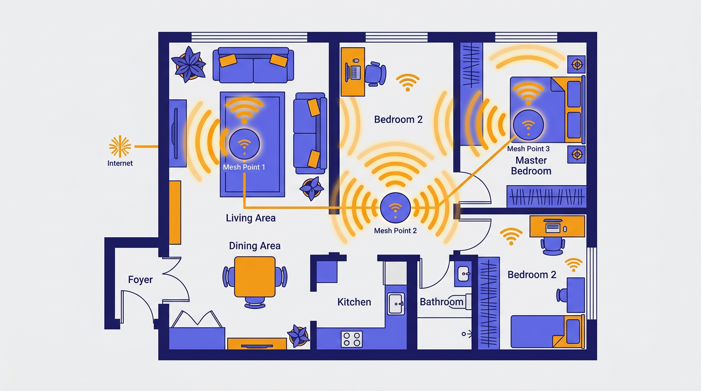 Optimizing Home Wi-Fi for HK High-Density Housing: Solving Load-Bearing Wall Interference & Mesh System Guide
